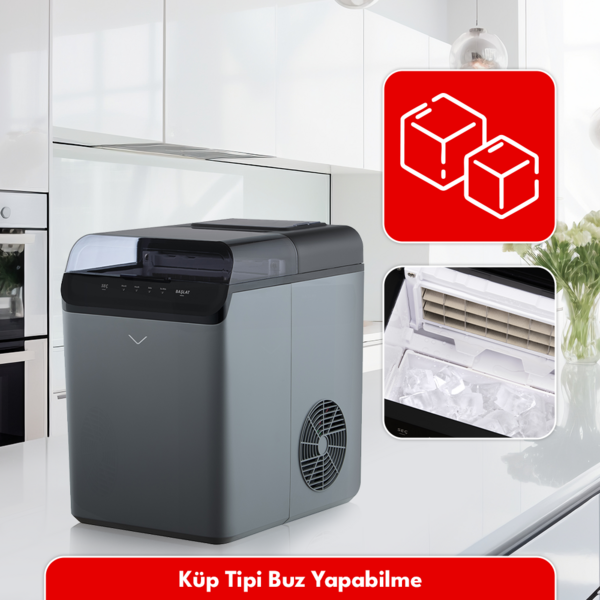 Küp Tipi Buz Yapabilme Vestel Buz Yapma Makinesi Küp Tipi Buz Yapabilme