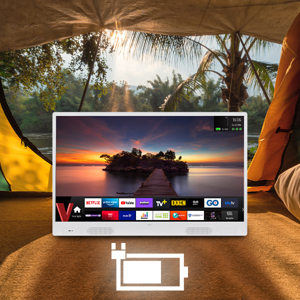 Şarj Edilebilir Pilli TV Vestel Televizyon Şarj Edilebilir Pilli TV