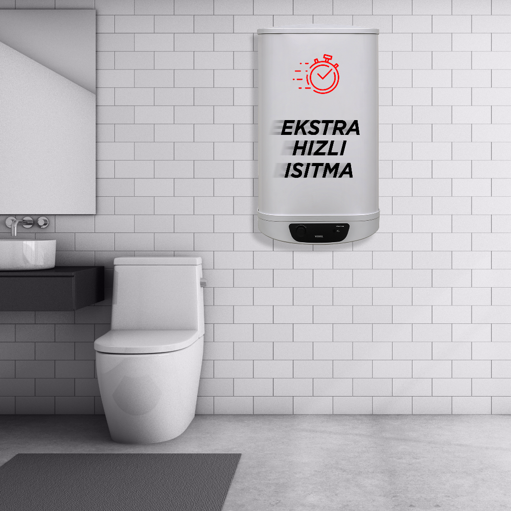 Ekstra Hızlı Isıtma Özelliği Vestel Termosifon Ekstra Hızlı Isıtma Özelliği